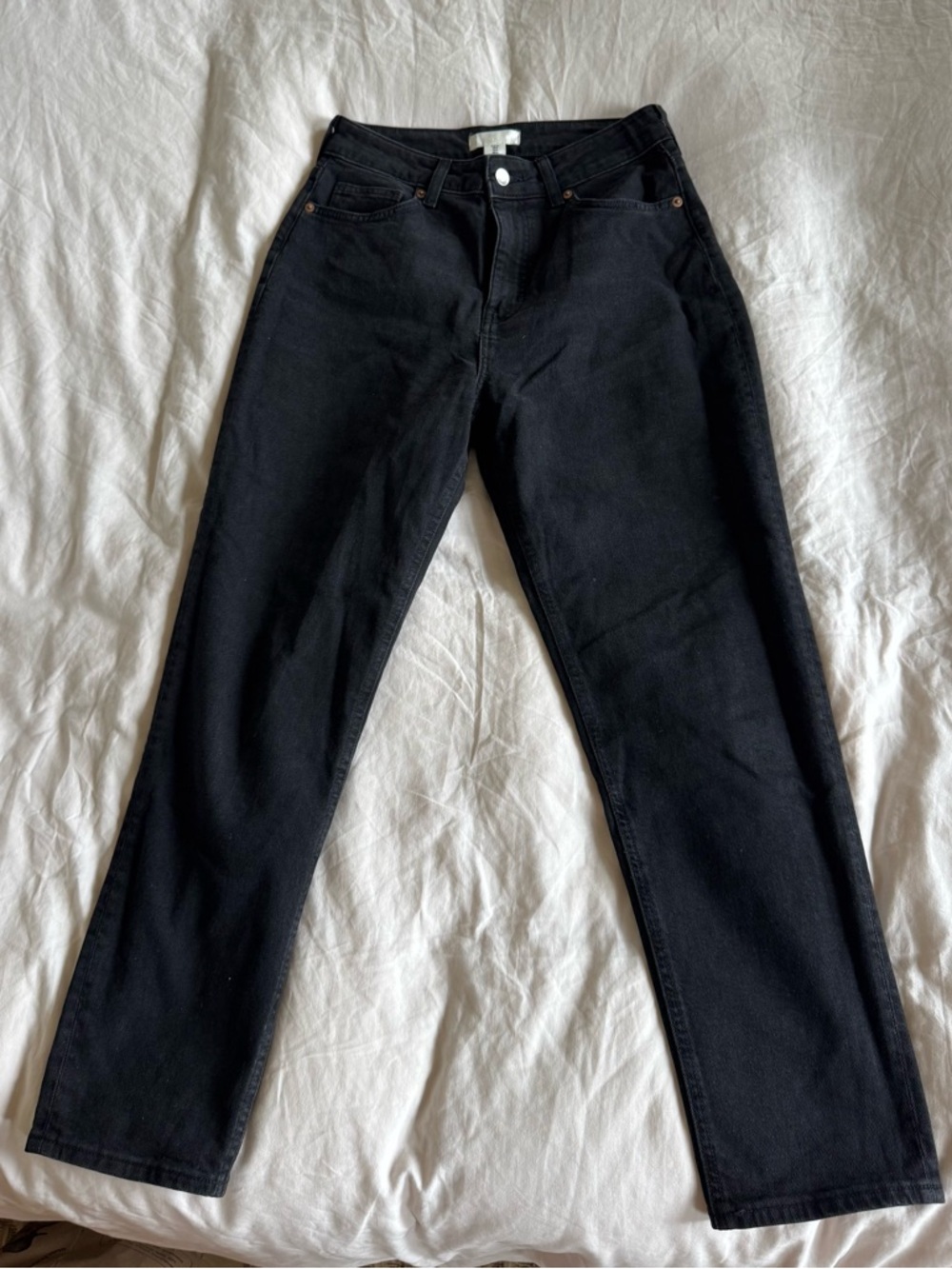 H&M Black Straight Leg Jeans